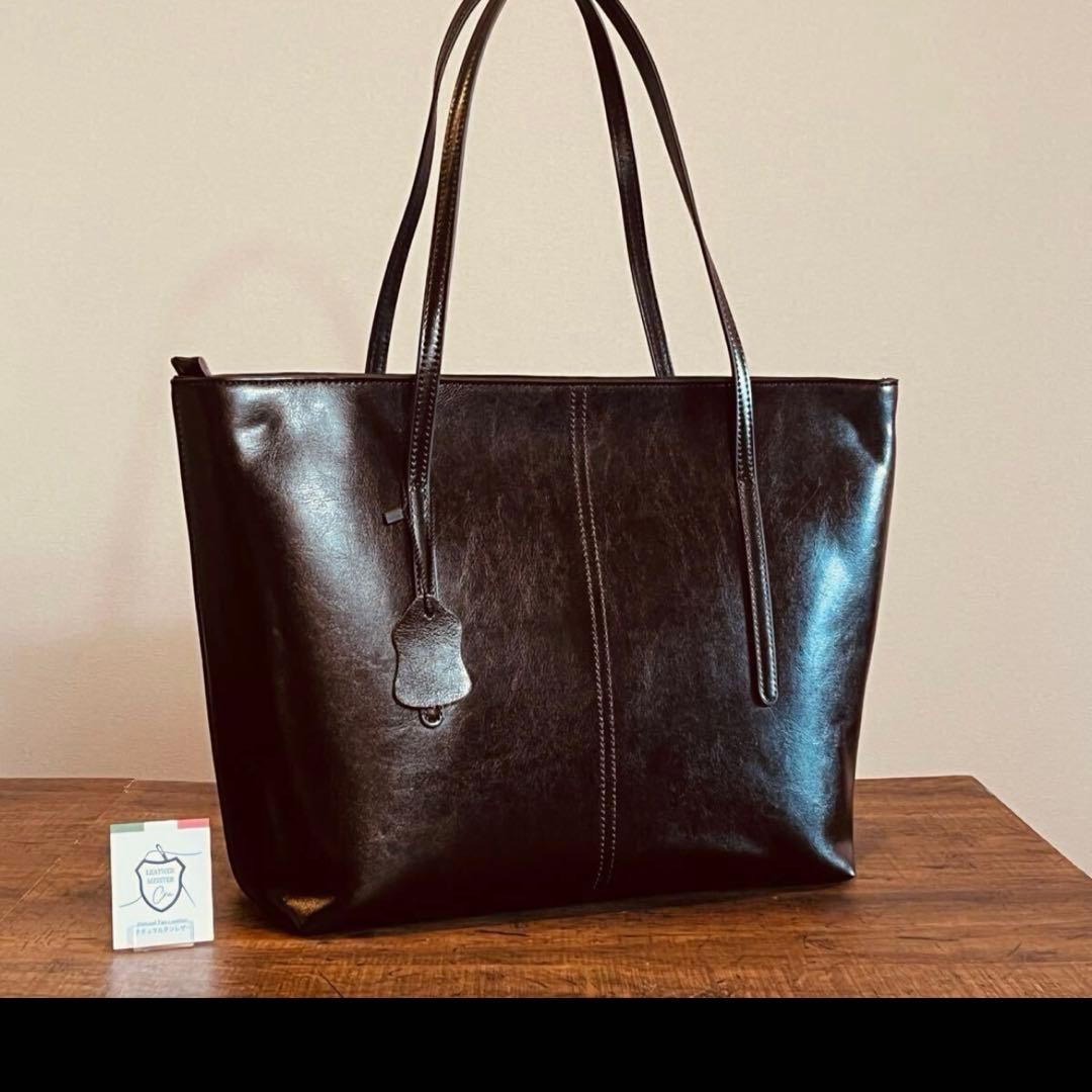 ゆ*ぅ様 トートバッグ 本革 ハンドバッグ メンズ 鞄 ビジネス 牛革 A4サイ