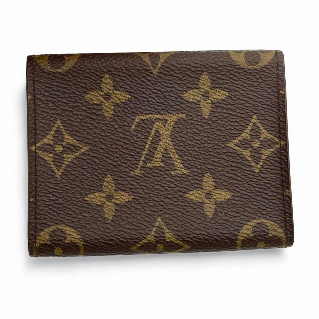 ルイヴィトン カードケース 名刺入れ モノグラム ブラウン 茶 アンヴェロップ