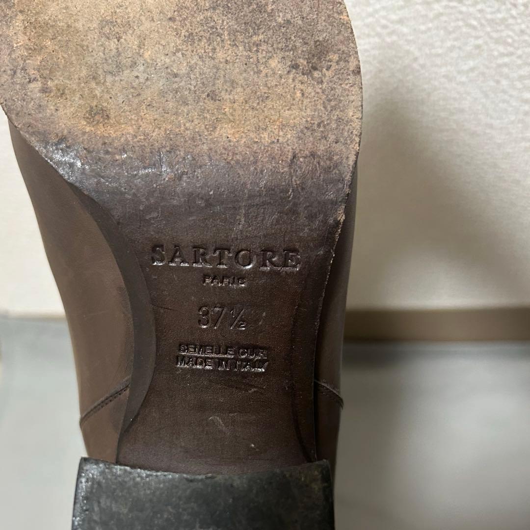 SARTORE サルトル ロングブーツ ブラウン 本革