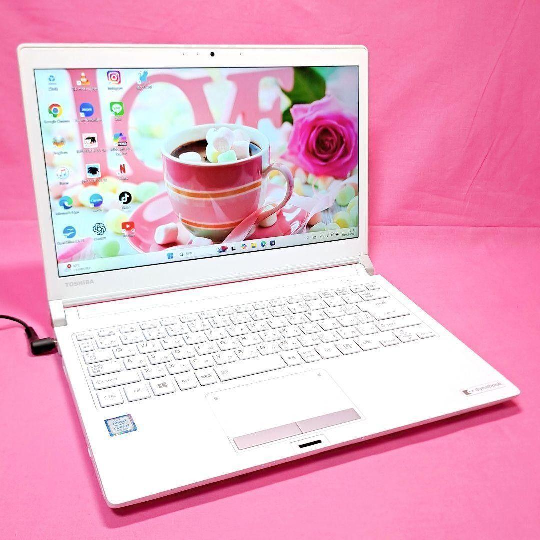 D48【人気】第7世代i3/1000GB 東芝小型ノートパソコン Win11
