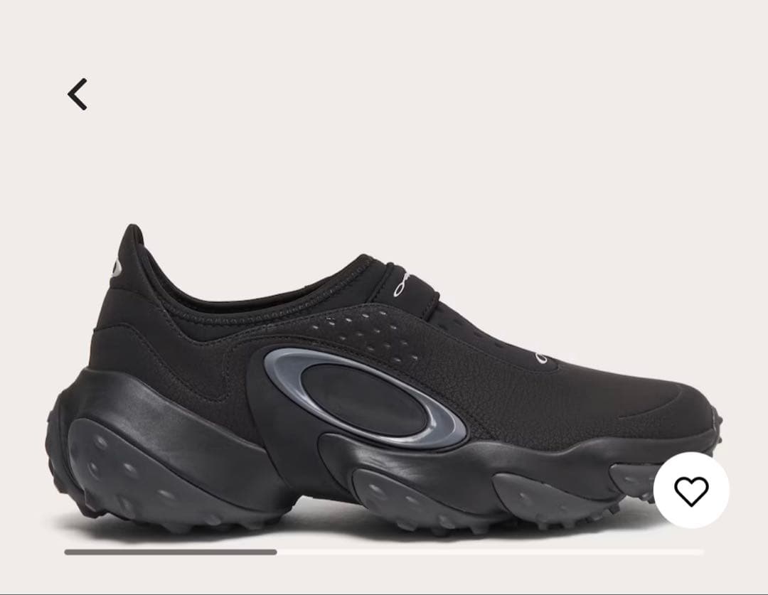 OAKLEY ブラック スリッポンスニーカー