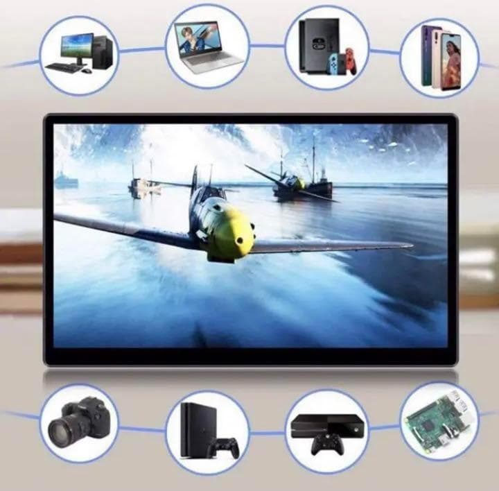 タッチパネル操作OK❣遅延なく高感度でストレスフリー♪❤4Kモバイルモニター