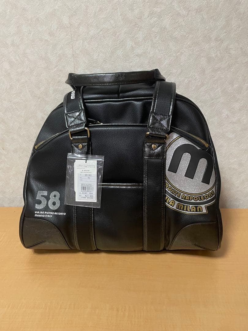 ミラミラン 黒 2WAY ボストンバッグ新品未使用　定価27500円