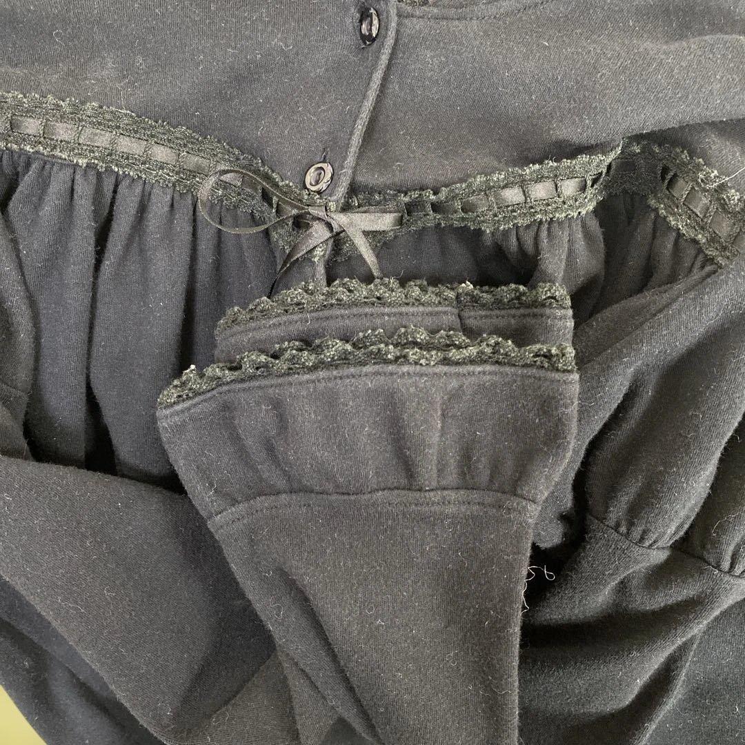 BABY THE STARS SHINE BRIGHTうさ耳 黒 長袖カットソー