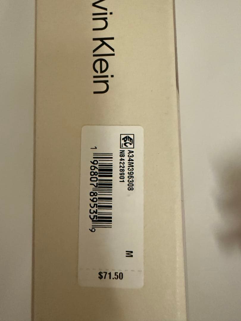 カルバンクライン　ジョグストラップ　５枚　Mサイズ