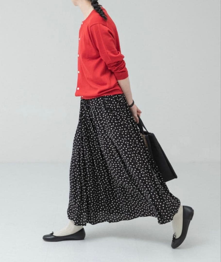 かぐれ　kagure　ギャザードットスカート