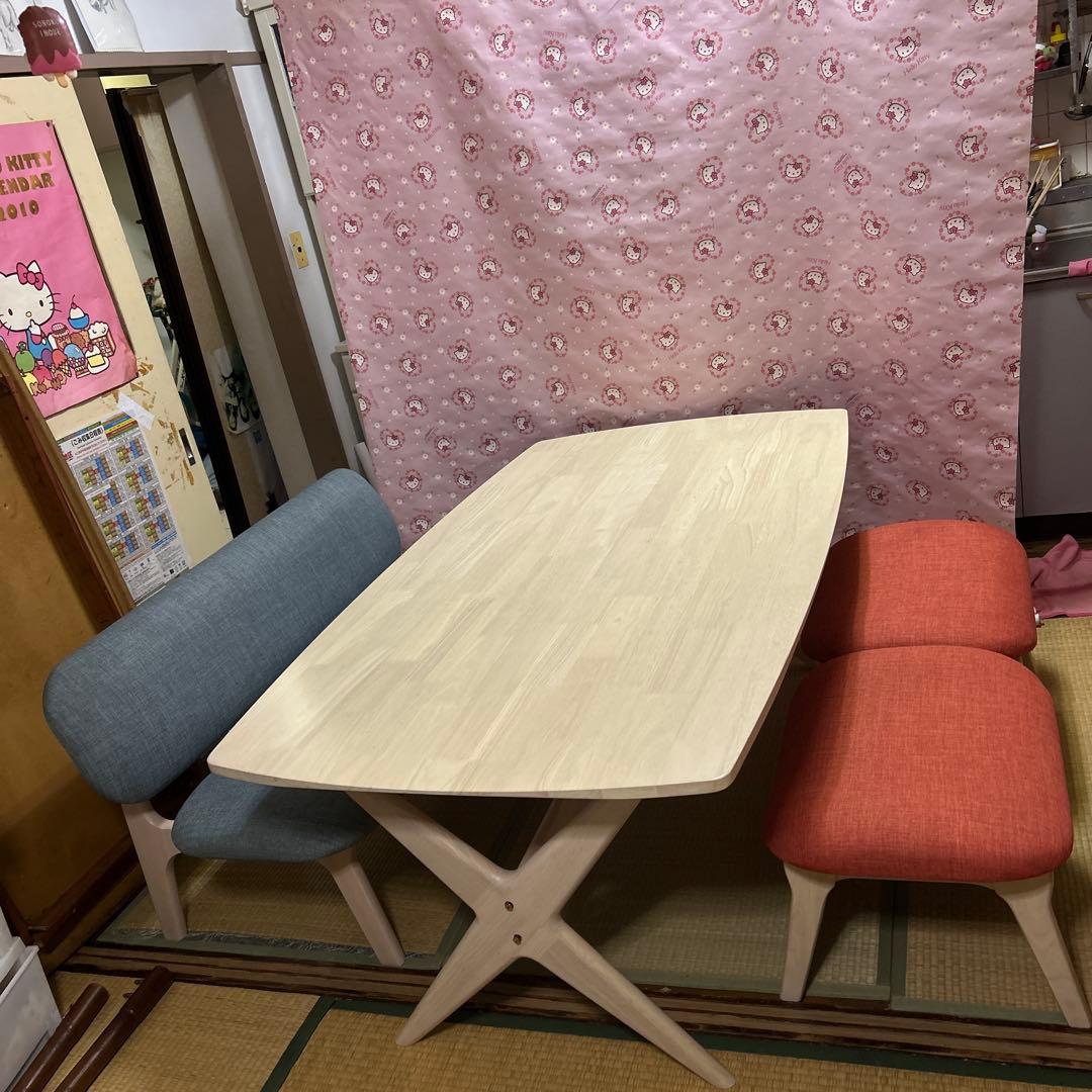 傷・汚れに強いファブリック スツール(Nシールドリラックスワイド )