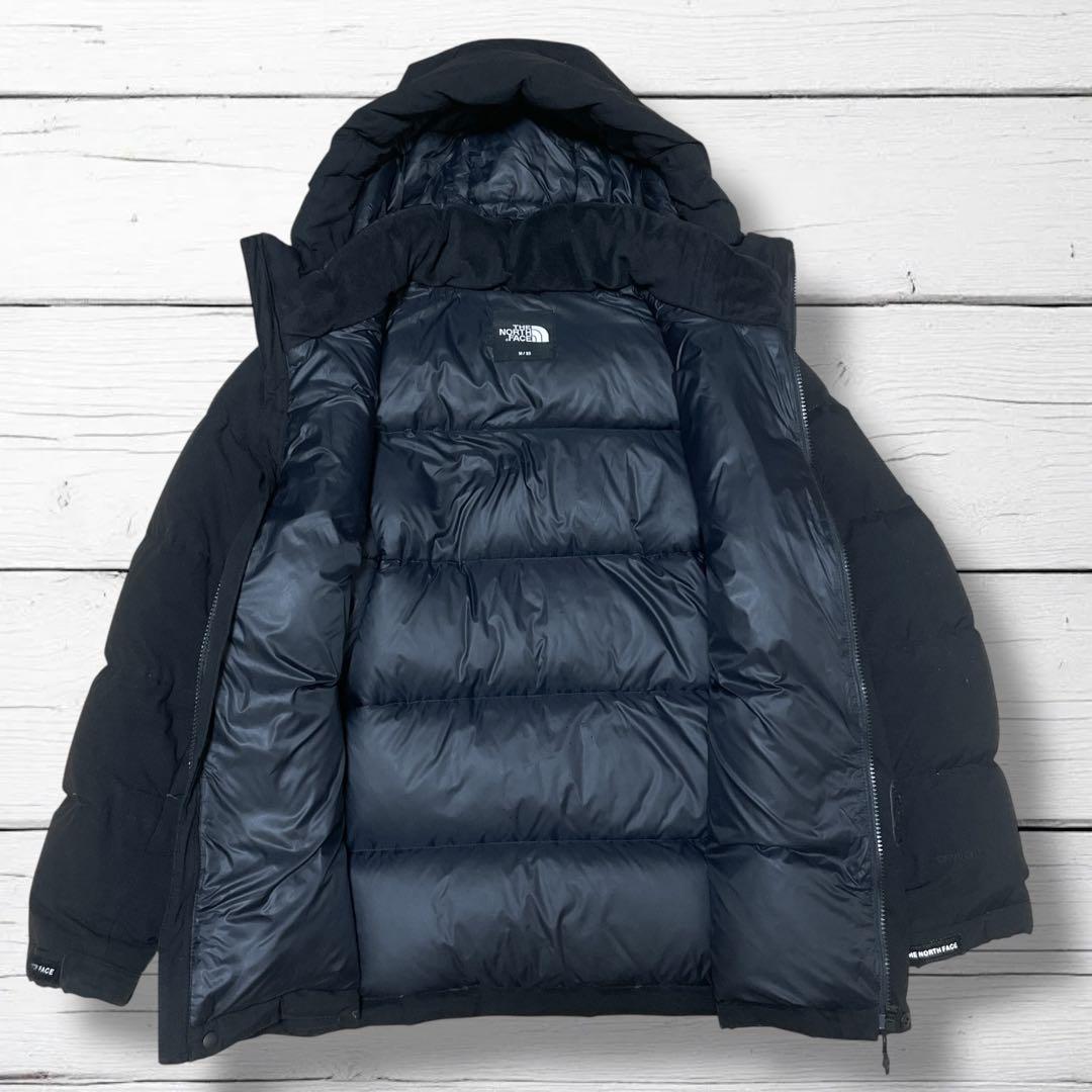 美品　ノースフェイス DRYVENT ダウンジャケット ブラック M フード付き