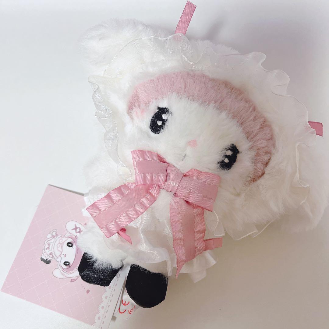 月夜のメロクロ マイメロディ ぬいぐるみキーホルダー