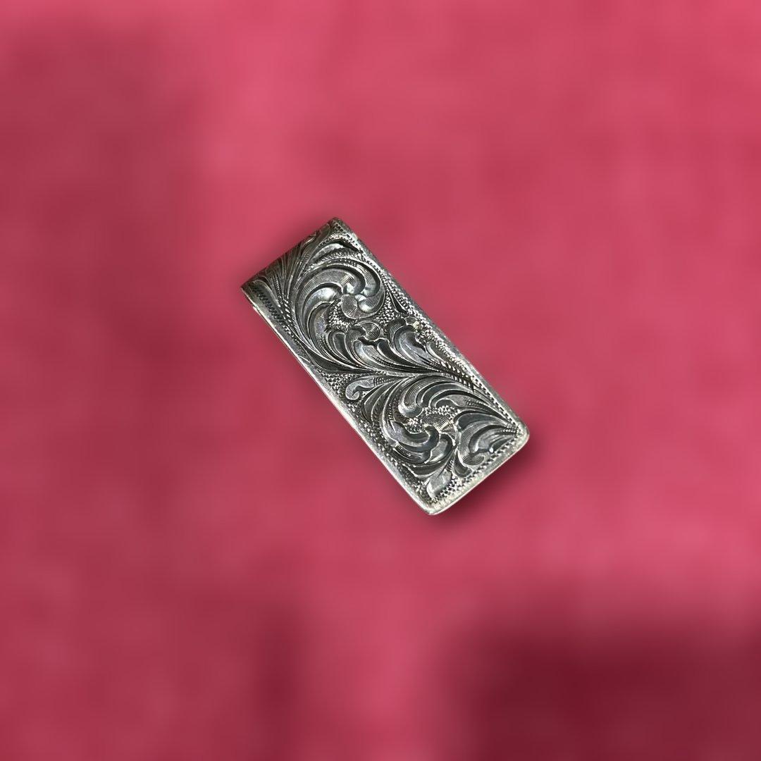 FUNNY ファニー　ハンドエングレーブ　マネークリップ　シルバー925