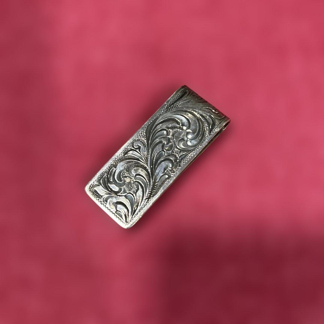 FUNNY ファニー　ハンドエングレーブ　マネークリップ　シルバー925