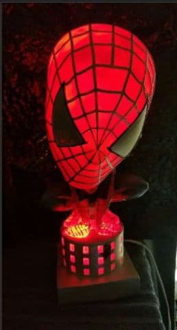 スパイダーマン　フィギュア スタンド照明