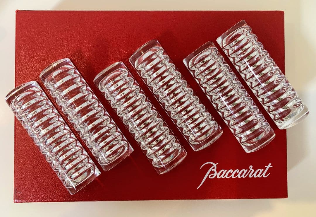 Baccarat クリスタルカトラリーレスト 6個セット