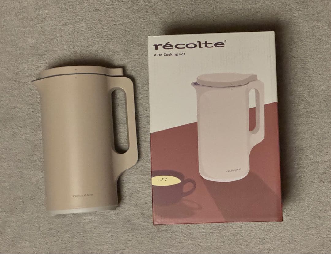 レコルト　自動調理ポット　箱、レシピ１冊付き