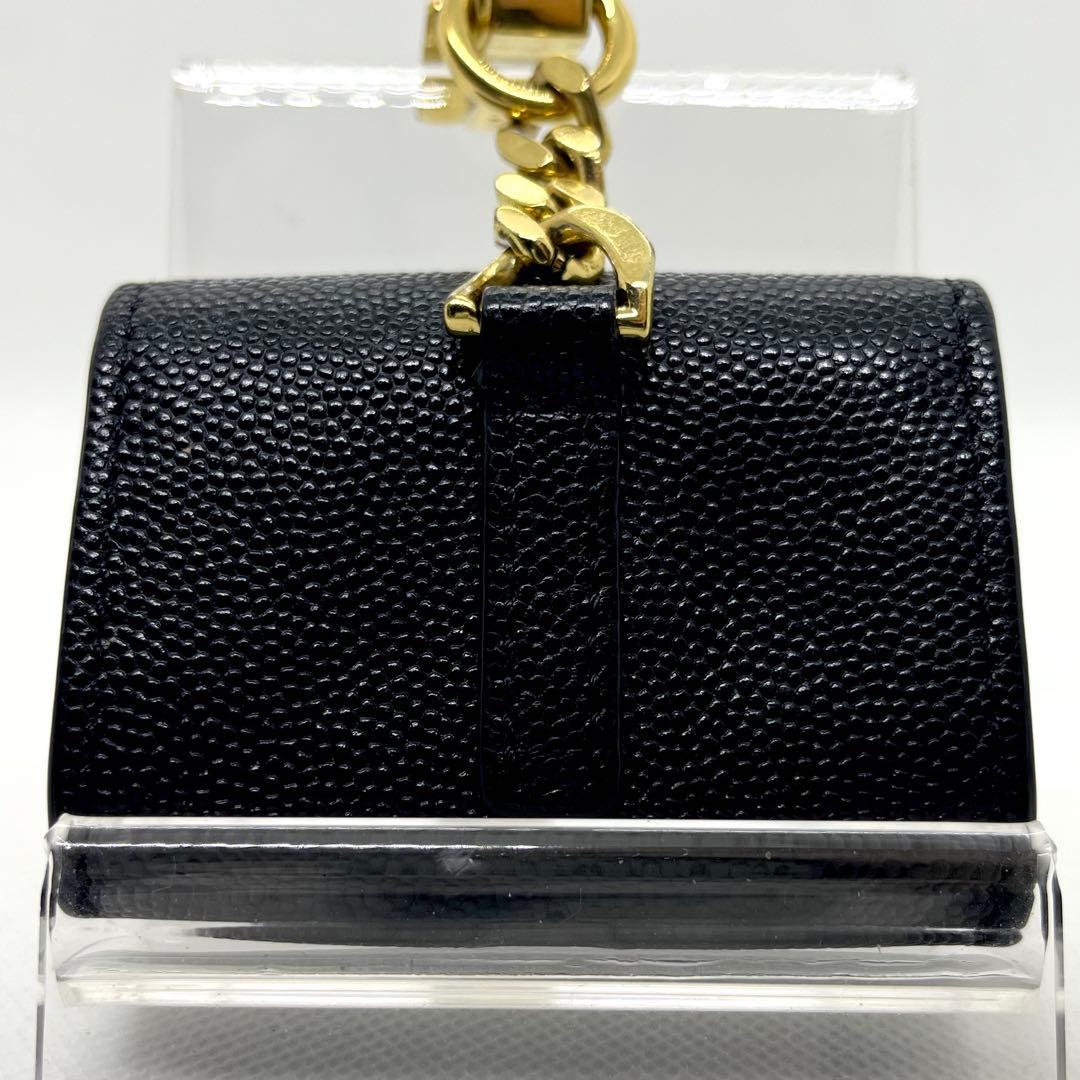 未使用級/現行✨バーバリー TB AirPods Pro ケース 本革 チェーン