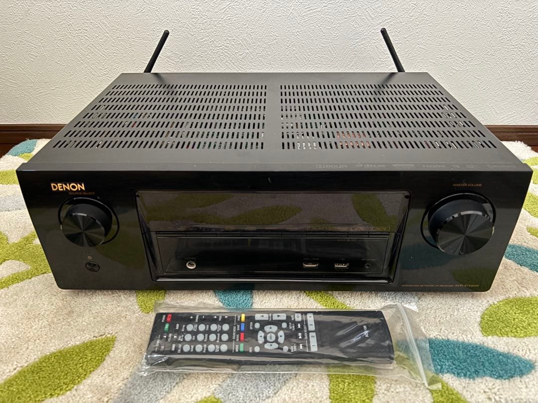 実動品デノン7.2chAVR-X1100W-K Bluetooth／ハイレゾ対応