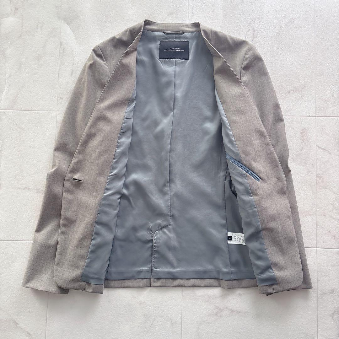 美品ユナイテッドアローズ　パンツスーツ ノーカラージャケット　小さめサイズ