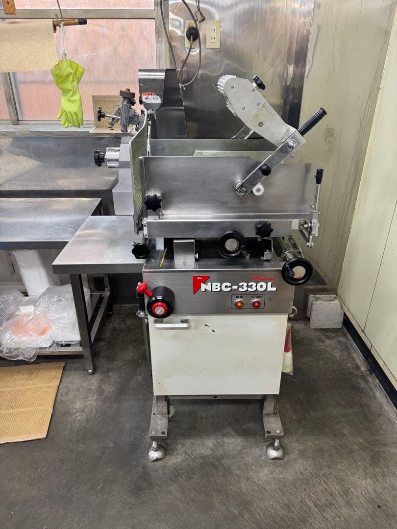 【ぽー】業務用スライサー NBC-330L (生肉スライサー)