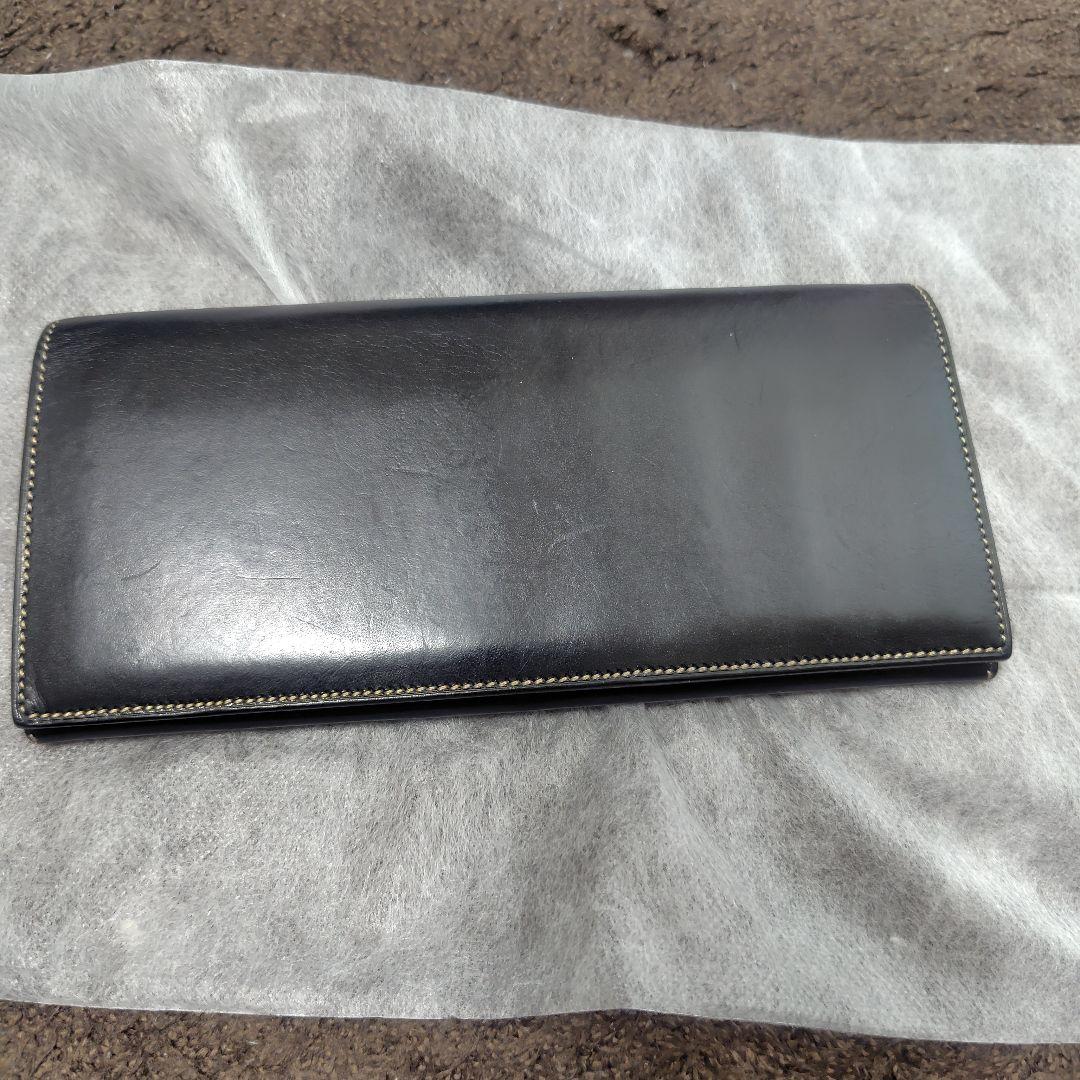 m*u様 万双　ブライドルレザー　長財布　小銭入れ付き