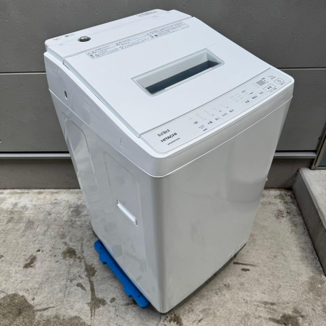 78⭐️2023年製★日立　洗濯機　7KG 大型　インバーター　 一人暮らし