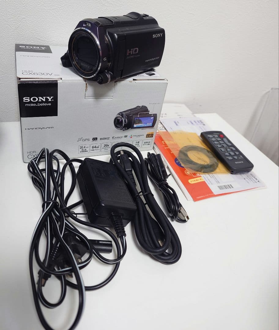 【箱付】SONY HDR-CX630V ビデオカメラ ソニー　ハンディカム
