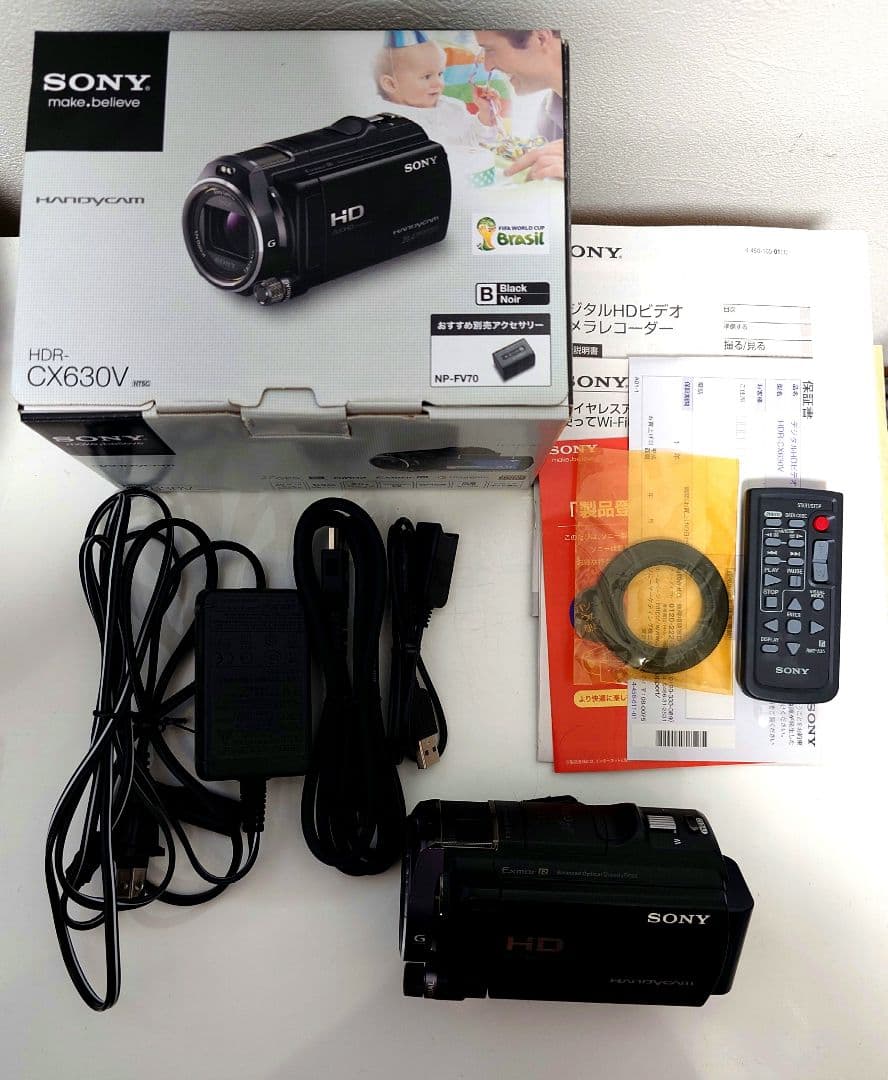 【箱付】SONY HDR-CX630V ビデオカメラ ソニー　ハンディカム