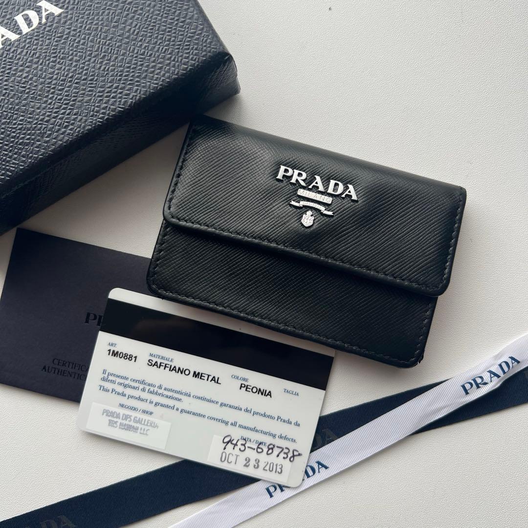 209 美品 PRADA プラダ カードケース 名刺入れ 財布