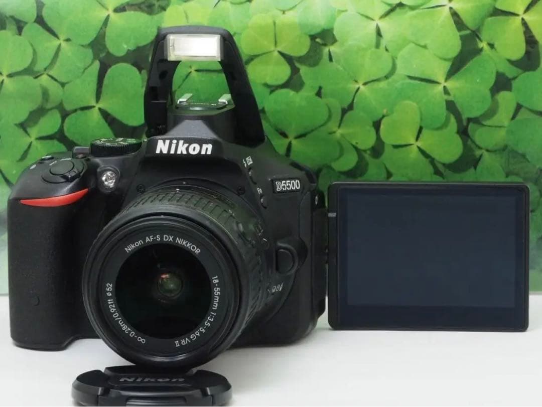 【美品】Wifi搭載❤️自撮りOK ニコンD5500 2416万画素 標準レンズ