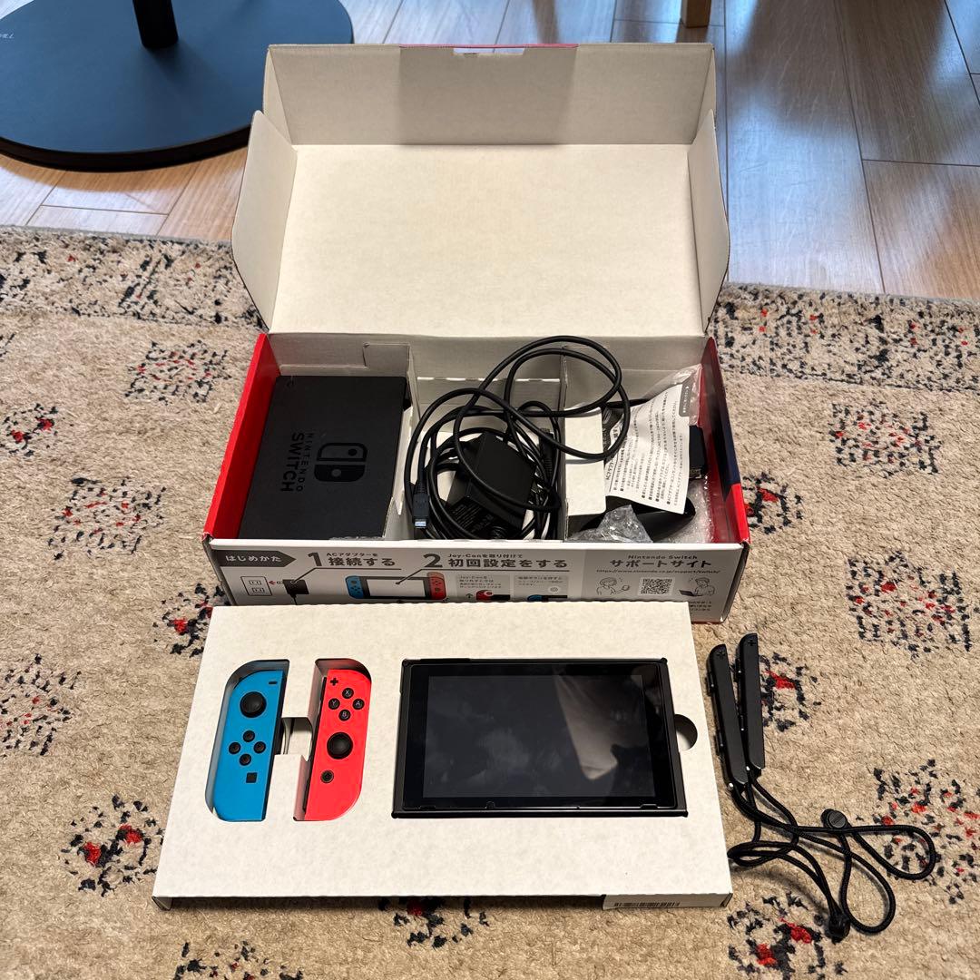 【純正プロコン付】Nintendo Switch 本体バッテリー強化版　動作良好