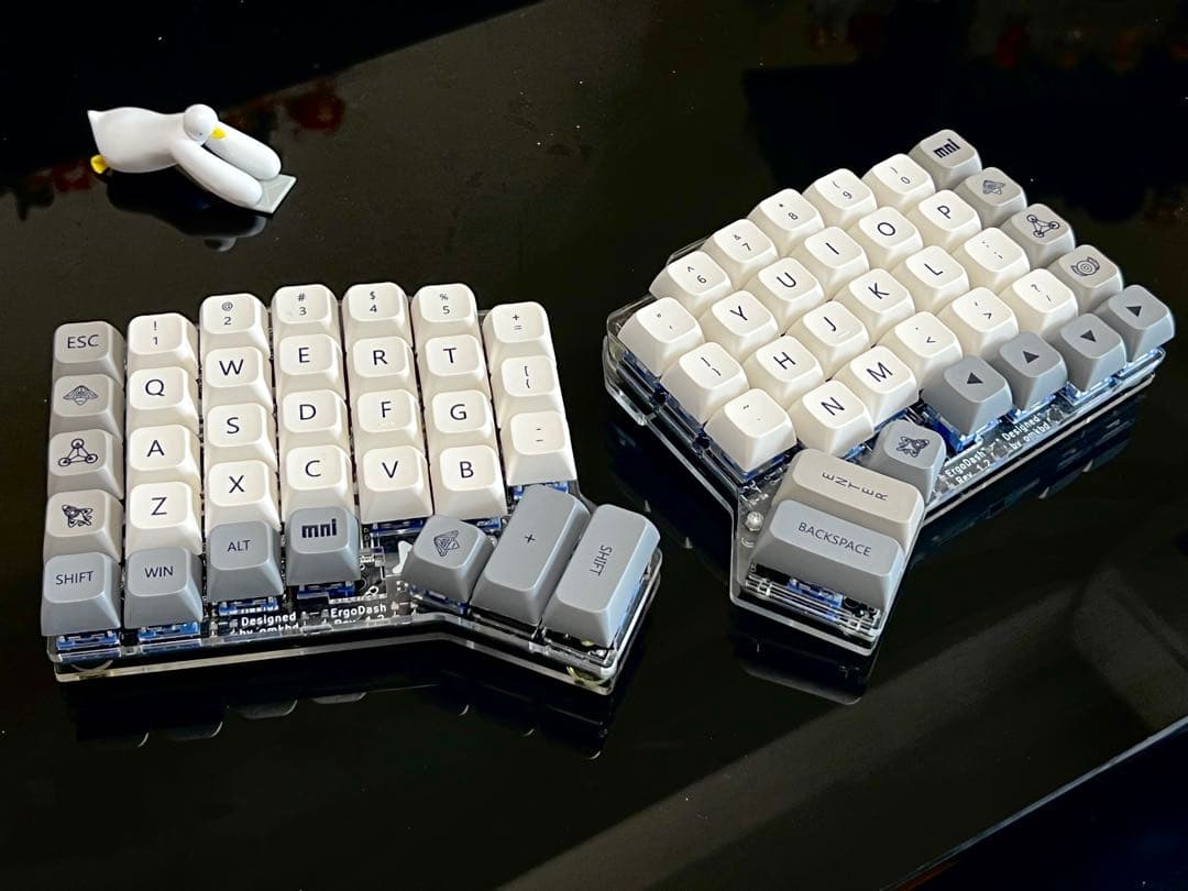 最終値下　Ergo Dash 自作キーボード 組み立て済