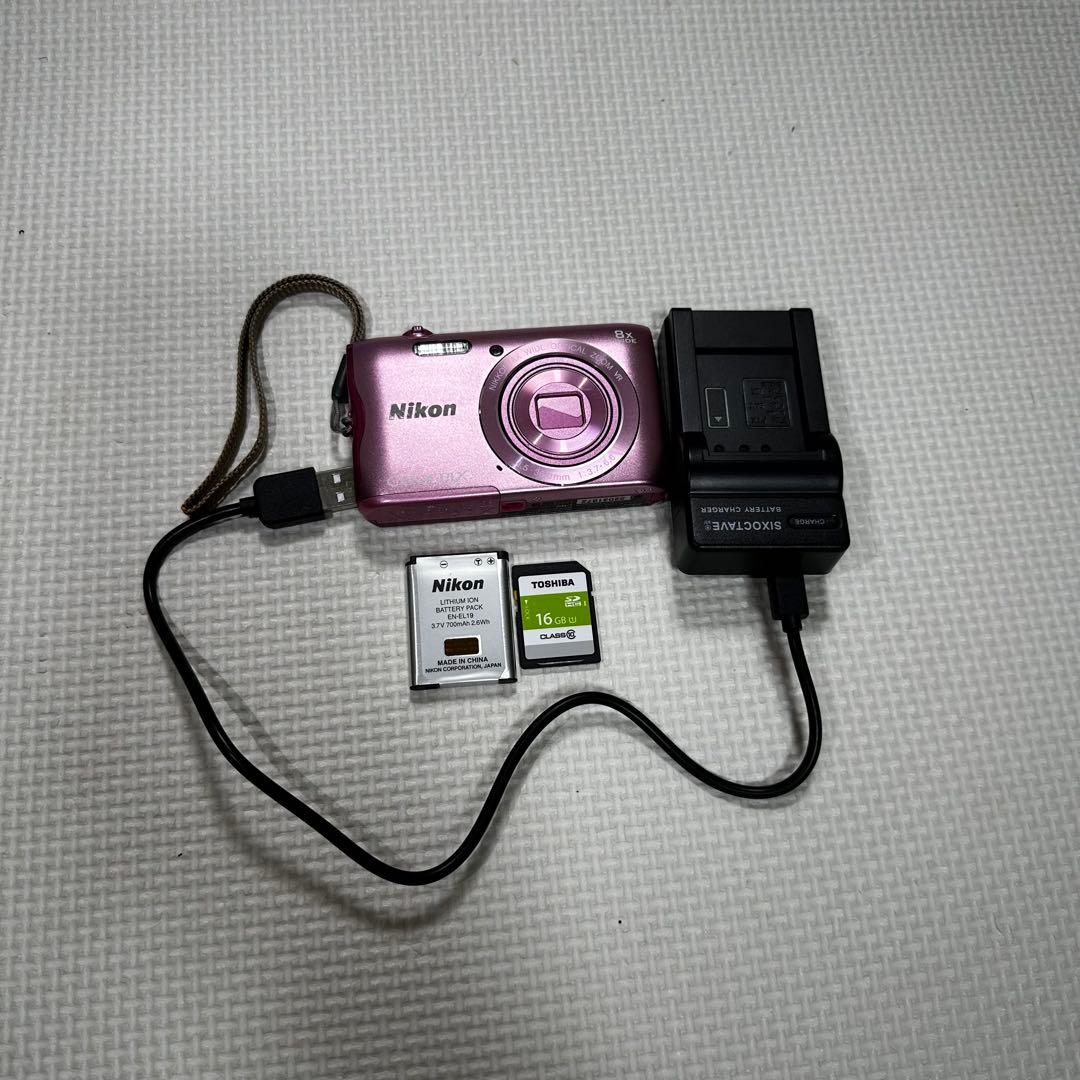 Nikon COOLPIX A300 ピンク ニコン コンパクト デジカメ