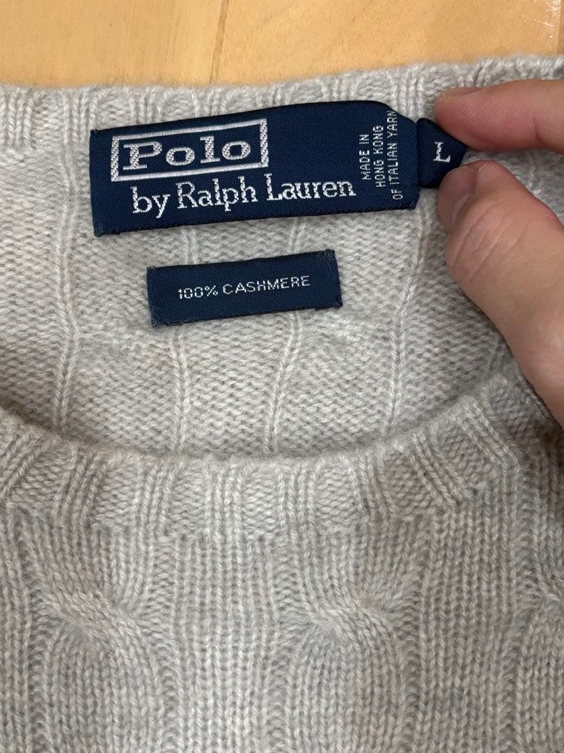Polo by Ralph Lauren カシミヤケーブルニット　ハルキ着用