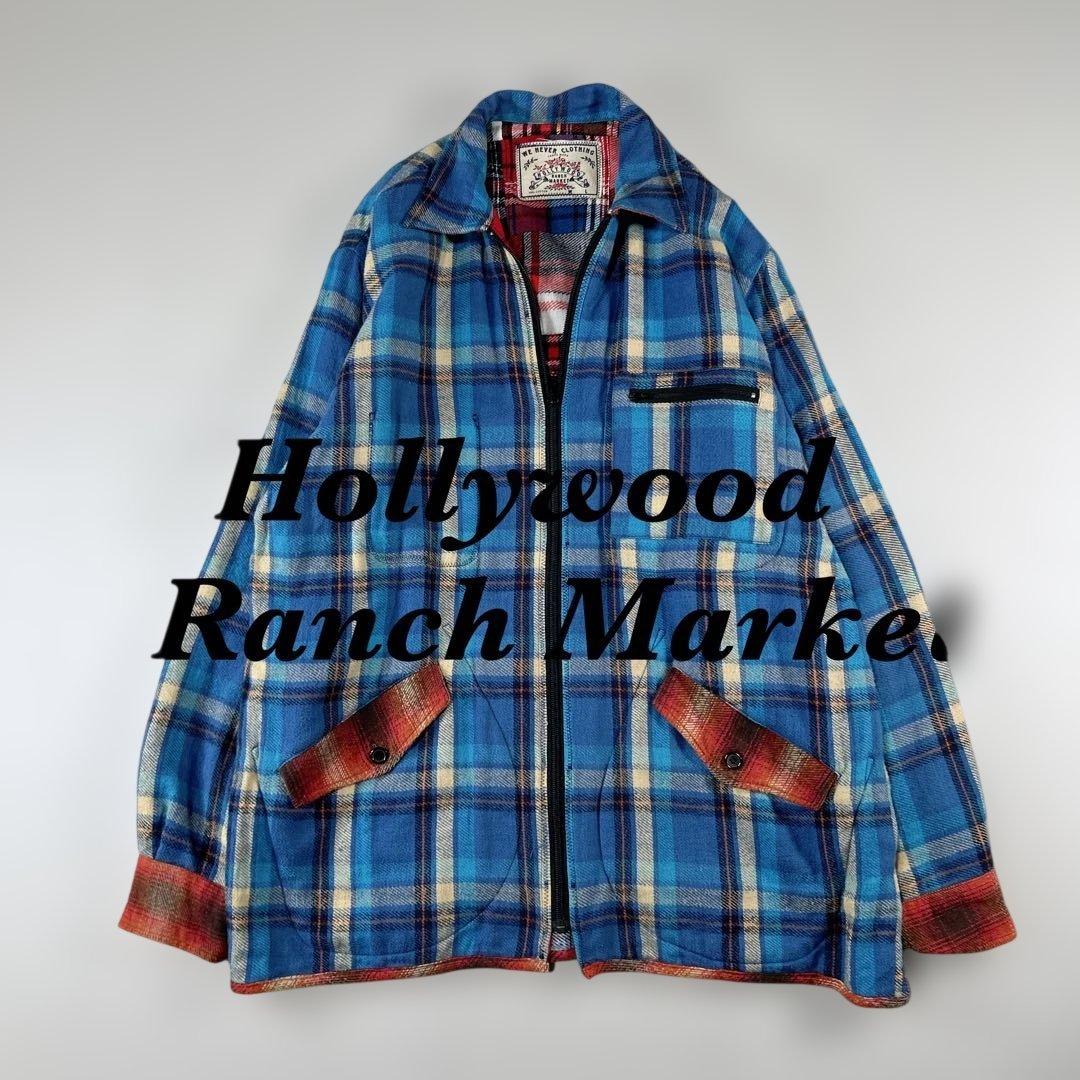 Hollywood Ranch Market チェック柄 リバーシブルジャケット