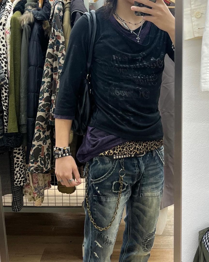 平成　カットソー　お兄系　V系