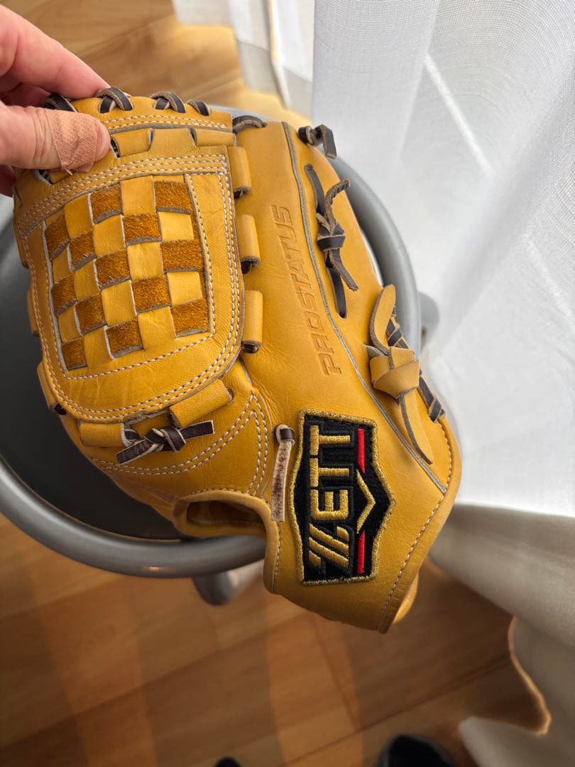 ZETT 軟式用グローブ イエロー