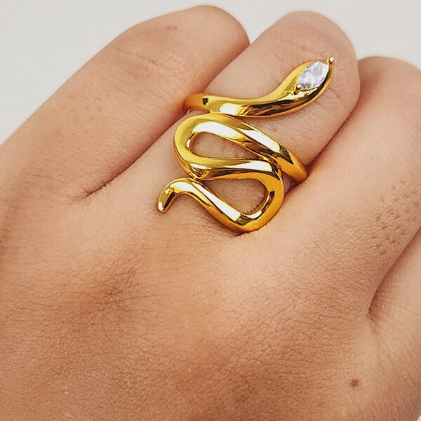 Anillo Serpiente Dorada