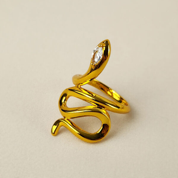 Anillo Serpiente Dorada