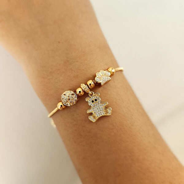 Pulsera tipo Pandora de Oso