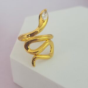 Anillo Serpiente Dorada